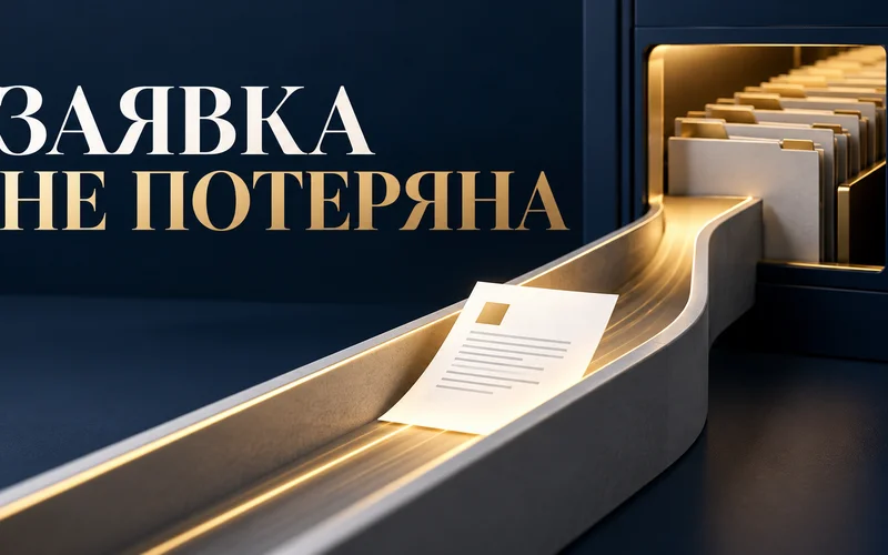 Заявка движется по защищенному каналу в CRM